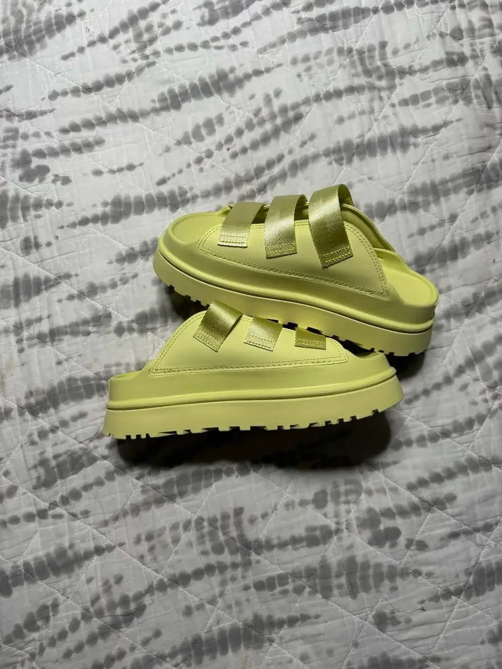 UGG Goldenglow Slides in Golden Apple Yellow 1166513K Women’s 9